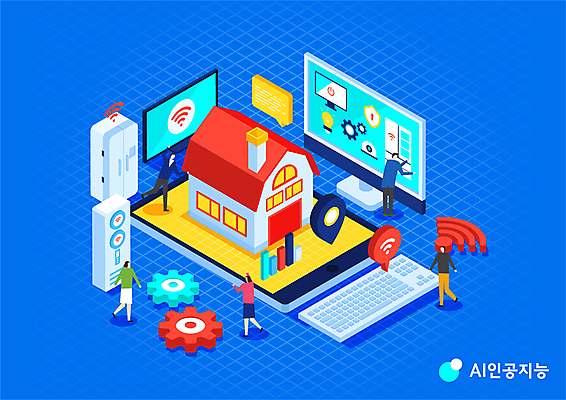 전신 여자 남자 일러스트 그래프 주택 서기 여러명 성인 파란색 태블릿 손들기 걷기 모니터 텔레비전 가전제품 터치 키보드 부속품 에어컨 스마트 와이파이 위치 냉장고 아이소메트릭 성인만 스마트홈 AI_인공지능 국내일러스트 AI파일 컬러 다수 컨셉 모션 사람 건물 전자제품 스마트기기 컴퓨터 오브젝트 무선인터넷 파일형식 벡터