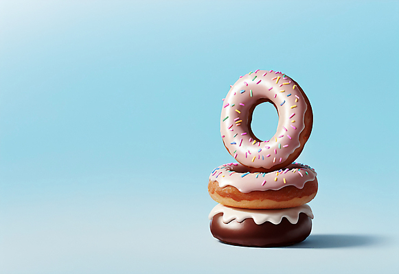 JPG 편집이미지 하늘색 디저트 사람없음 쌓기 원형 도넛 달콤 스프링클 맛있는 편집실사 AI포토 AI콘텐츠 도형 음식 모션 장식 파란색 맛 CG 파일형식