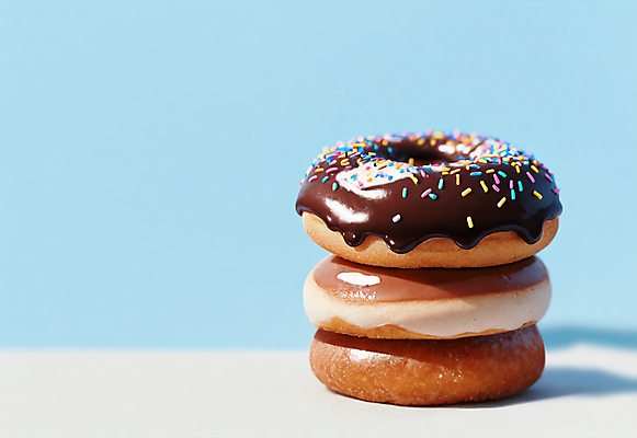 JPG 편집이미지 하늘색 디저트 사람없음 쌓기 원형 도넛 달콤 스프링클 맛있는 편집실사 AI포토 AI콘텐츠 도형 음식 모션 장식 파란색 맛 CG 파일형식