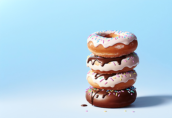 JPG 편집이미지 하늘색 디저트 사람없음 쌓기 원형 도넛 달콤 스프링클 맛있는 편집실사 AI포토 AI콘텐츠 도형 음식 모션 장식 파란색 맛 CG 파일형식