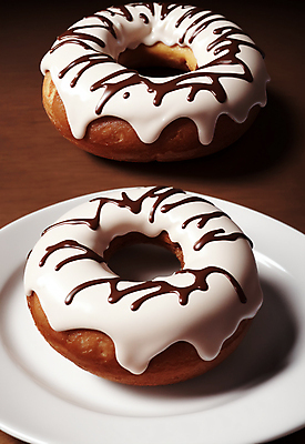 JPG 편집이미지 접시 디저트 사람없음 원형 도넛 달콤 맛있는 편집실사 AI포토 AI콘텐츠 도형 식기 음식 맛 CG 파일형식