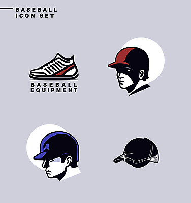 아이콘 남자 얼굴 스포츠 성인 두명 신체부위 빨간색 파란색 세트 라벨 야구선수 야구모자 성인남자만 야구화 2D아이콘 AI파일 모자_잡화 컬러 운동화 운동선수 프레임 사람 야구 야구용품 남자만 성인만 파일형식 벡터