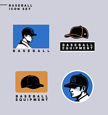 아이콘 남자 얼굴 스포츠 성인 두명 신체부위 파란색 세트 라벨 주황색 야구선수 야구모자 성인남자만 2D아이콘 AI파일 모자_잡화 컬러 운동선수 프레임 사람 야구 야구용품 남자만 성인만 파일형식 벡터