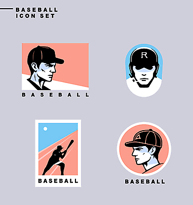 아이콘 남자 실루엣 얼굴 스포츠 분홍색 하늘색 들기 여러명 상반신 성인 신체부위 세트 라벨 야구방망이 타자 야구선수 야구모자 성인남자만 2D아이콘 AI파일 모자_잡화 컬러 다수 모션 운동선수 프레임 촬영기법 사람 파란색 야구 야구용품 남자만 성인만 파일형식 벡터