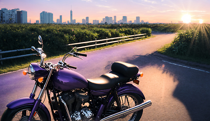 JPG 주간 편집이미지 도로 그림자 사람없음 야외 건물 울타리 야자수 태양 노을 일몰 오토바이 도시 풀 디지털합성 편집소스 시티팝 편집실사 AI포토 AI콘텐츠 자연요소 나무 식물 건축물 길 컨셉 교통시설 담장 바이크 CG 파일형식