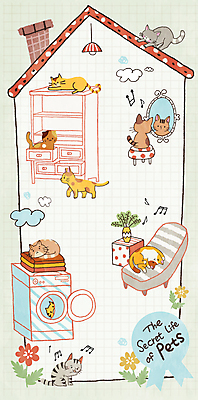 PSD 구름 옷 꽃 화분 의자 음표 여러마리 일러스트 조명 주택 굴뚝 앉기 사람없음 소파 눕기 걷기 고양이 거울 핥기 서랍장 격자 동물라이프 드럼세탁기 그루밍 국내일러스트 자연요소 식물 동물 라이프스타일 기호 음악 가구 다수 무늬 포유류 모션 건물 반려동물 세탁기 파일형식