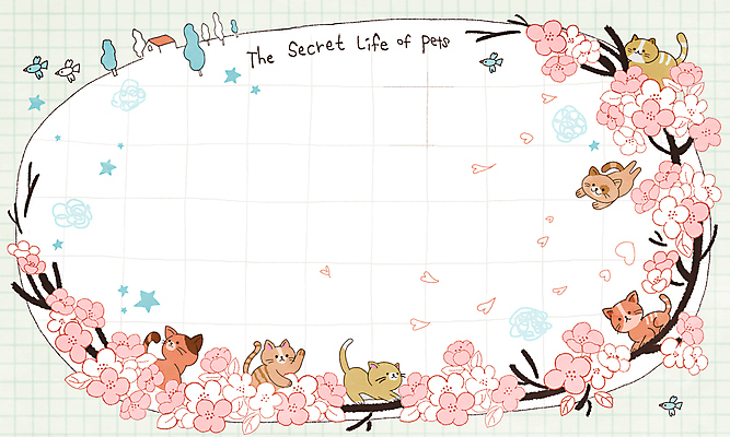 PSD 나무 꽃잎 별 여러마리 일러스트 조류 프레임 앉기 사람없음 점프 고양이 봄 원형 격자 꽃가지 꽃놀이 동물라이프 카피스페이스 국내일러스트 자연요소 도형 식물 동물 라이프스타일 계절 꽃 다수 무늬 포유류 모션 반려동물 축제 공백 나뭇가지 파일형식