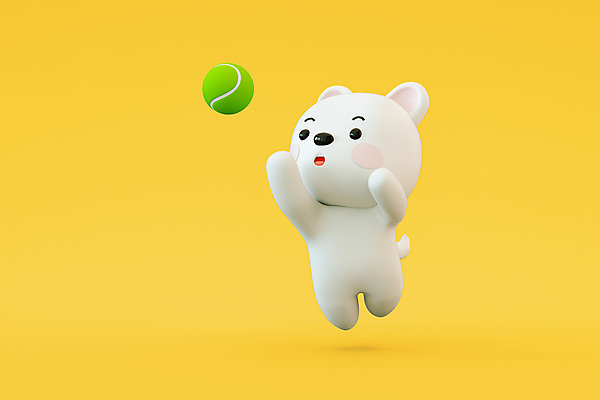 PSD 편집 편집이미지 한마리 응시 3D캐릭터 사람없음 노란색 3D 점프 개 강아지 테니스공 디지털합성 공놀이 개캐릭터 편집소스 편집3D 캐릭터 1 시선 컬러 동물캐릭터 공 포유류 모션 놀이 반려동물 테니스용품 파일형식