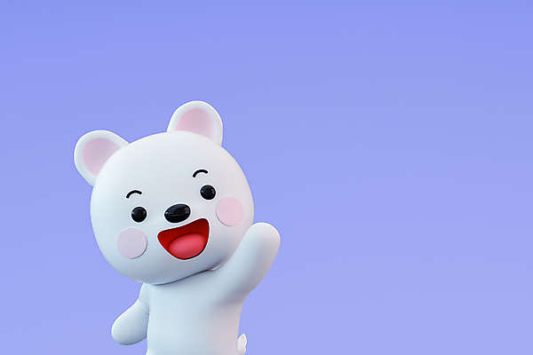 PSD 편집 편집이미지 한마리 3D캐릭터 입벌림 웃음 사람없음 3D 손들기 보라색 인사 개 강아지 디지털합성 손인사 개캐릭터 편집소스 편집3D 캐릭터 1 컬러 동물캐릭터 포유류 모션 표정 반려동물 예절 파일형식