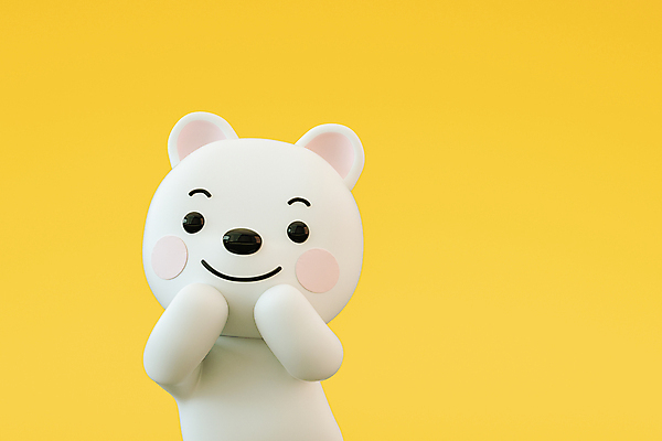 PSD 편집 편집이미지 한마리 3D캐릭터 미소 사람없음 노란색 3D 개 강아지 디지털합성 개캐릭터 손모으기 편집소스 편집3D 캐릭터 1 컬러 동물캐릭터 포유류 표정 손짓 반려동물 파일형식