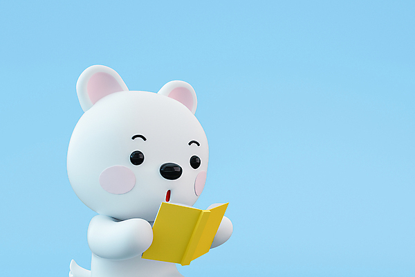 PSD 편집 편집이미지 한마리 하늘색 3D캐릭터 들기 사람없음 책 독서 3D 개 강아지 읽기 디지털합성 개캐릭터 편집소스 편집3D 캐릭터 1 동물캐릭터 포유류 모션 파란색 반려동물 파일형식