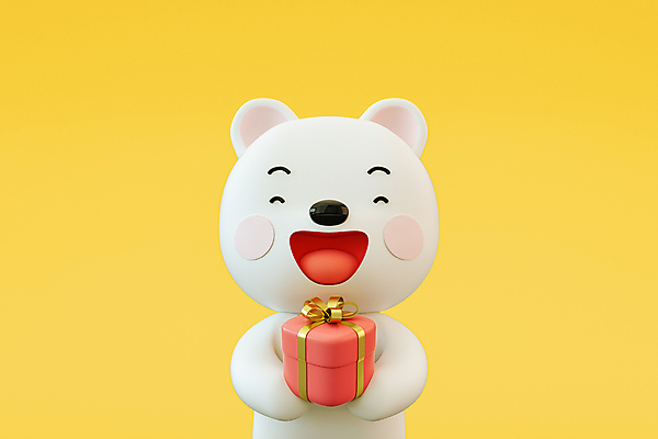 PSD 편집 편집이미지 한마리 3D캐릭터 웃음 들기 사람없음 선물상자 노란색 3D 개 강아지 디지털합성 주기 개캐릭터 편집소스 편집3D 캐릭터 1 컬러 동물캐릭터 포유류 모션 표정 선물 반려동물 상자 파일형식