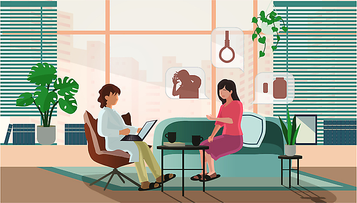 전신 여자 실루엣 화분 밧줄 말풍선 일러스트 창문 탁자 말하기 앉기 성인 두명 노트북 소파 카펫 머그컵 블라인드 약병 상담원 상담 아이비 가정폭력 몬스테라 산세베리아 성인여자만 정신상담 행잉플랜트 국내일러스트 AI파일 식물 줄 가구 의자 모션 촬영기법 사람 치료 컵 전자제품 약 커튼 사무원 폭력 병_담는 여자만 성인만 파일형식 벡터