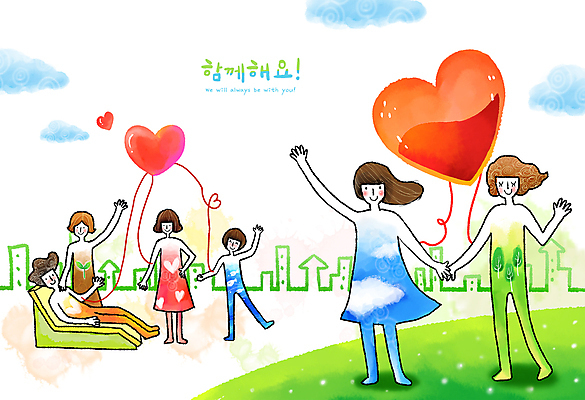 전신 PSD 구름 여자 남자 일러스트 함께함 사랑 서기 여러명 성인 눕기 손들기 손잡기 기댐 만세 하트 혈액 손인사 헌혈 성인만 국내일러스트 자연요소 모양 감정 캠페인 다수 컨셉 모션 사람 인사 봉사 파일형식