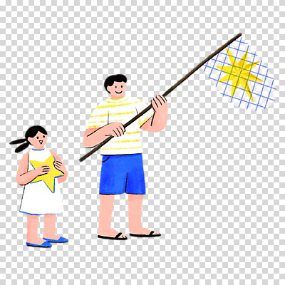 전신 편집이미지 여자 남자 딸 별 어린이 가족 상상 서기 들기 누끼 소녀 두명 잡기 아빠 수집 채집망 PNG 자연요소 관계 모션 사람 파일형식