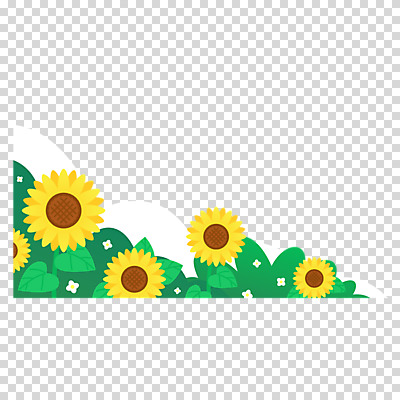 구름 편집이미지 해바라기 누끼 사람없음 여름 노란색 PNG 자연요소 계절 꽃 컬러 파일형식