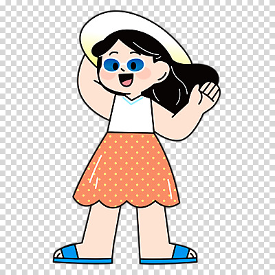 전신 편집이미지 여자 패션 한명 누끼 성인 선글라스 손들기 샌들 손인사 여름옷 PNG 민소매원피스 챙모자 성인여자한명만 모자_잡화 1 옷 원피스 안경 신발 모션 사람 민소매 인사 여자한명만 성인여자만 파일형식 여름_계절