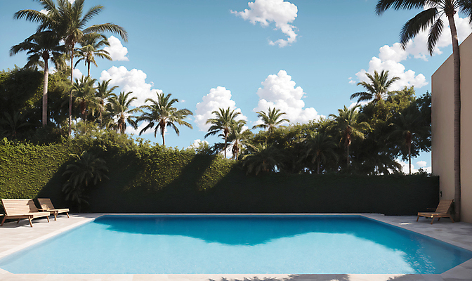 JPG 구름 편집이미지 벤치 하늘 야외수영장 풍경 사람없음 여름 야자수 풀장 맑음 디지털합성 풀빌라 편집소스 편집실사 AI포토 AI콘텐츠 자연요소 나무 계절 의자 숙소 날씨 수영장 CG 파일형식