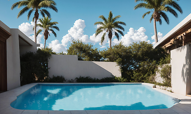 JPG 구름 편집이미지 하늘 주택 야외수영장 풍경 사람없음 여름 야자수 풀장 맑음 디지털합성 풀빌라 편집소스 편집실사 AI포토 AI콘텐츠 자연요소 나무 계절 숙소 날씨 수영장 건물 CG 파일형식