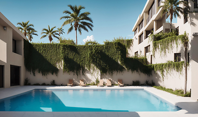 JPG 구름 편집이미지 하늘 주택 야외수영장 풍경 사람없음 여름 야자수 풀장 맑음 디지털합성 선베드 풀빌라 편집소스 편집실사 AI포토 AI콘텐츠 자연요소 나무 계절 의자 숙소 날씨 수영장 건물 CG 파일형식