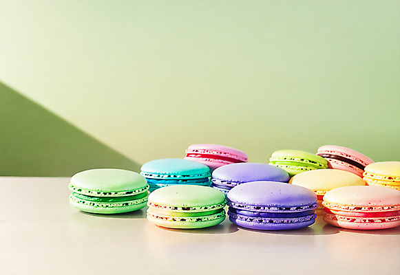 JPG 편집이미지 디저트 사람없음 컬러풀 여러개 달콤 마카롱 편집실사 AI포토 AI콘텐츠 음식 컬러 다수 맛 CG 파일형식