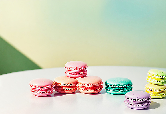 JPG 편집이미지 디저트 사람없음 컬러풀 여러개 달콤 마카롱 편집실사 AI포토 AI콘텐츠 음식 컬러 다수 맛 CG 파일형식