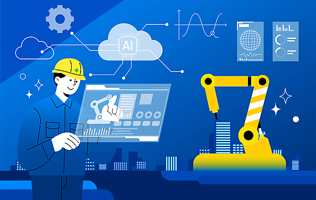 남자 산업 일러스트 정보기술 한명 손짓 빌딩 상반신 성인 건물 파란색 스크린 터치 메모리칩 부속품 스마트 분석 클라우드서비스 기술발전 로봇팔 자동화 활용 성인남자한명만 건설근로자 AI_인공지능 국내일러스트 AI파일 직업 1 건축물 컬러 컨셉 모션 기술 사람 발전 로봇 오브젝트 서비스 남자한명만 성인남자만 파일형식 벡터