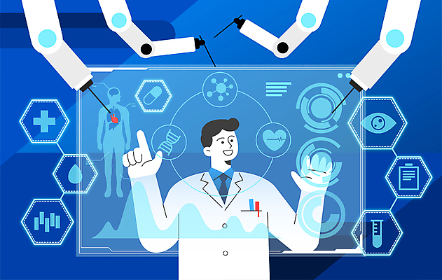 남자 일러스트 의학 그래프 사람모양 정보기술 한명 상반신 성인 파란색 스크린 터치 의사 스마트 로봇 기술발전 로봇팔 자동화 활용 성인남자한명만 AI_인공지능 국내일러스트 AI파일 모양 1 컬러 컨셉 기술 사람 의료진 발전 남자한명만 성인남자만 파일형식 벡터