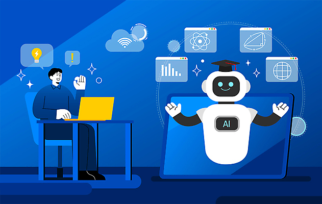 전신 학생 교육 남자 말풍선 의자 일러스트 학사모 전구 청소년 팔벌리기 정보기술 한명 앉기 파란색 노트북 학습 태블릿 OK 스마트 로봇 책상 와이파이 인터넷창 기술발전 활용 십대남자한명만 AI_인공지능 국내일러스트 AI파일 모자_잡화 1 컬러 가구 컨셉 인터넷 졸업 모션 기술 사람 손짓 전자제품 스마트기기 발전 무선인터넷 남자한명만 십대남자만 파일형식 벡터