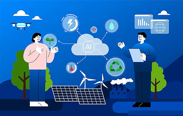 전신 나무 여자 남자 일러스트 공장 그래프 정보기술 서기 들기 손짓 성인 두명 파란색 새싹 물방울 그린에너지 풍력에너지 메모리칩 스마트 친환경 문서 집열판 풍력기 클라우드서비스 인터넷창 기술발전 드론 번개모양 자동화 활용 성인만 AI_인공지능 국내일러스트 AI파일 모양 식물 컬러 컨셉 인터넷 공업 모션 기술 사람 환경 에너지 발전 부속품 번개 서비스 태양에너지 파일형식 벡터