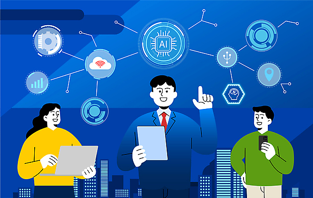 여자 남자 일러스트 정보기술 들기 빌딩 상반신 성인 건물 세명 파란색 노트북 스마트폰 태블릿 가리킴 타이핑 비즈니스맨 비즈니스우먼 메모리칩 스마트 문서 위치 공유 기술발전 활용 성인만 AI_인공지능 국내일러스트 AI파일 건축물 컬러 컨셉 비즈니스 모션 기술 사람 손짓 전자제품 핸드폰 스마트기기 직장인 발전 부속품 파일형식 벡터