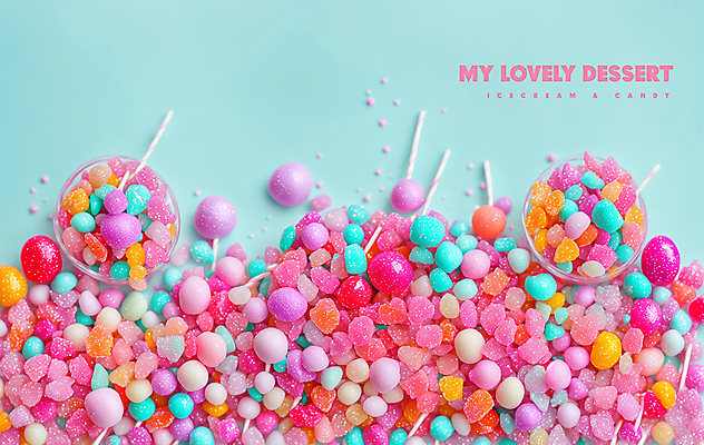PSD 편집이미지 분홍색 하늘색 디저트 막대사탕 사람없음 귀여움 달콤 젤리 맛있는 이미지편집 음식 컬러 컨셉 사탕 파란색 맛 파일형식