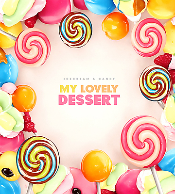 PSD 편집이미지 아이스크림 디저트 프레임 막대사탕 사람없음 컬러풀 귀여움 달콤 카피스페이스 맛있는 이미지편집 음식 컬러 컨셉 사탕 공백 맛 파일형식