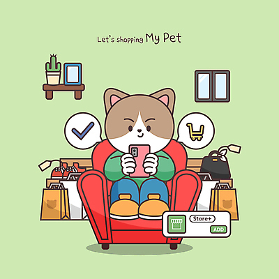 한마리 화분 동물캐릭터 액자 운동화 말풍선 일러스트 창문 선반 선인장 들기 앉기 사람없음 초록색 스마트폰 쇼핑 상자 소파 쇼핑백 꼬리표 고양이 쇼핑카 핸드백 구매 장바구니 체크표시 개캐릭터 일러캐릭터 AI파일 식물 동물 캐릭터 1 컬러 가구 신발 의자 가방 포유류 모션 핸드폰 스마트기기 반려동물 라벨 바구니 카트 개 확인 파일형식 벡터