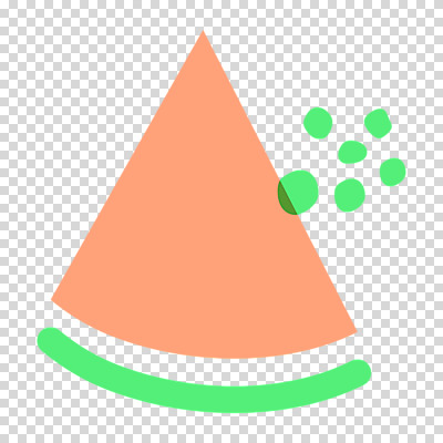 편집이미지 조각 수박 누끼 사람없음 연두색 여름 원형 겹침 PNG 코랄 도형 계절 컬러 과일 초록색 파일형식