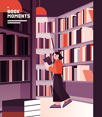 전신 여자 일러스트 조명 책장 한명 서기 미소 들기 성인 책 독서 도서관 서점 성인여자한명만 국내일러스트 AI파일 1 교육 가구 모션 표정 사람 상점 여자한명만 성인여자만 파일형식 벡터