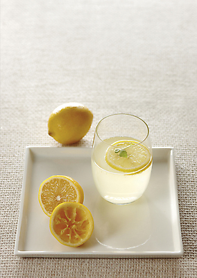 포토 JPG 스튜디오촬영 접시 음료 잔 한잔 사람없음 컵 주스 차 레몬 레모네이드 슬라이스 포토샵 레몬티 맛있는 플레이팅 국내포토 1 식기 과일 실내 상차림 에이드 파일형식