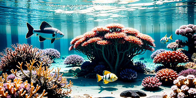 JPG 편집이미지 바다 자연 풍경 사람없음 바닷속 바다동물 산호 산호초 열대어 디지털합성 편집소스 편집실사 AI포토 AI콘텐츠 동물 어류 수중 수중동물 수중식물 자포동물 CG 생태계 파일형식