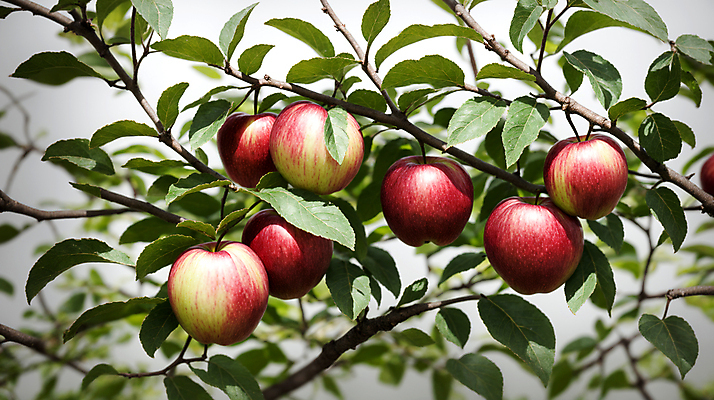 JPG 주간 편집이미지 자연 나뭇잎 사람없음 야외 나뭇가지 사과 과수원 디지털합성 사과농장 편집소스 편집실사 AI포토 AI콘텐츠 자연요소 나무 잎 농업 과일 농장 CG 생태계 파일형식