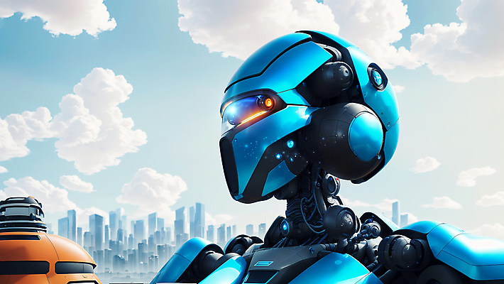 JPG 구름 편집이미지 응시 하늘 미래 빌딩 사람없음 로봇 디지털합성 미래도시 휴머노이드 SF AI_인공지능 편집실사 AI컴퓨터그래픽 AI콘텐츠 자연요소 시선 컨셉 건물 도시 CG 파일형식