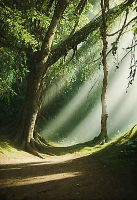 JPG 주간 나무 편집이미지 길 자연 이끼 풍경 사람없음 야외 초록색 빛 숲 숲길 편집실사 AI포토 AI콘텐츠 자연요소 식물 컬러 CG 생태계 파일형식