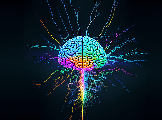 JPG 편집이미지 사람없음 빛 컬러풀 두뇌 네온 전자파 SF AI_인공지능 편집실사 AI컴퓨터그래픽 AI콘텐츠 컬러 CG 뇌 파일형식