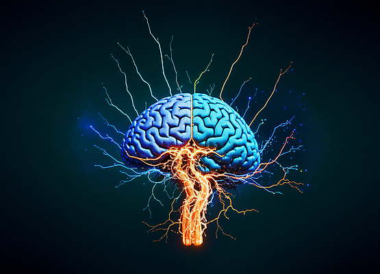 JPG 편집이미지 사람없음 빛 두뇌 네온 전자파 SF AI_인공지능 편집실사 AI컴퓨터그래픽 AI콘텐츠 CG 뇌 파일형식