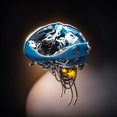 JPG 편집이미지 사람없음 기계 부속품 철 두뇌 SF AI_인공지능 편집실사 AI컴퓨터그래픽 AI콘텐츠 CG 오브젝트 뇌 파일형식