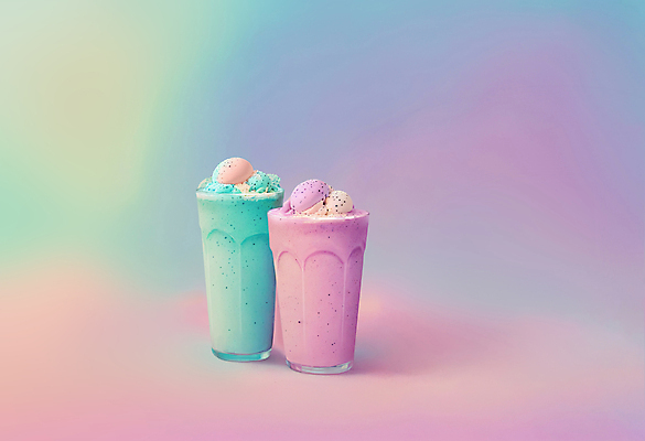 JPG 편집이미지 음료 아이스크림 잔 실내 사람없음 컬러풀 가득함 토핑 스무디 편집실사 AI포토 AI콘텐츠 식기 컬러 디저트 내부 CG 파일형식