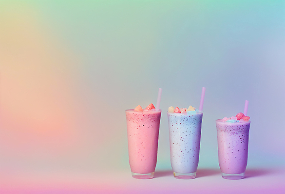 JPG 편집이미지 음료 잔 실내 빨대 사람없음 컬러풀 토핑 스무디 편집실사 AI포토 AI콘텐츠 식기 컬러 내부 CG 파일형식