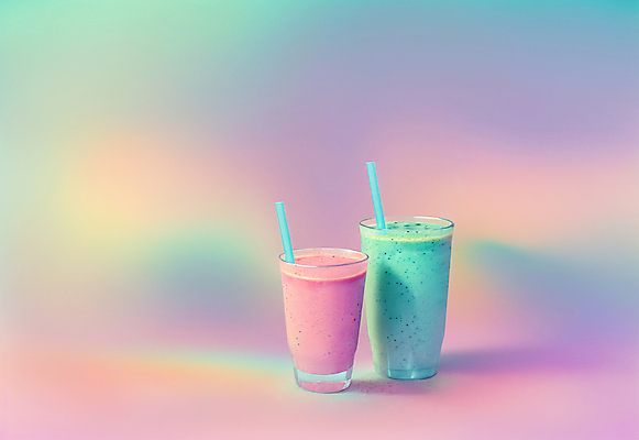 JPG 편집이미지 음료 잔 실내 빨대 사람없음 컬러풀 스무디 편집실사 AI포토 AI콘텐츠 식기 컬러 내부 CG 파일형식
