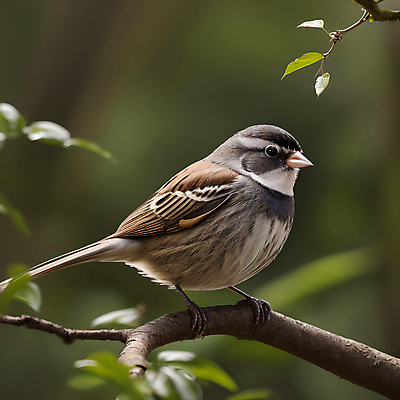 JPG 주간 편집이미지 한마리 조류 나뭇잎 사람없음 야외 아웃포커스 나뭇가지 디지털합성 편집소스 편집실사 AI포토 AI콘텐츠 자연요소 나무 동물 1 잎 촬영기법 CG 파일형식