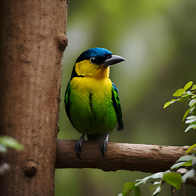 JPG 주간 나무 편집이미지 한마리 조류 사람없음 야외 아웃포커스 나뭇가지 디지털합성 편집소스 편집실사 AI포토 AI콘텐츠 자연요소 식물 동물 1 촬영기법 CG 파일형식