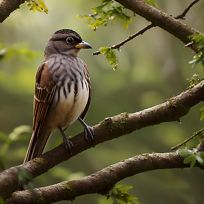 JPG 주간 편집이미지 한마리 조류 사람없음 야외 아웃포커스 나뭇가지 디지털합성 딱새 편집소스 편집실사 AI포토 AI콘텐츠 자연요소 나무 동물 1 촬영기법 CG 파일형식